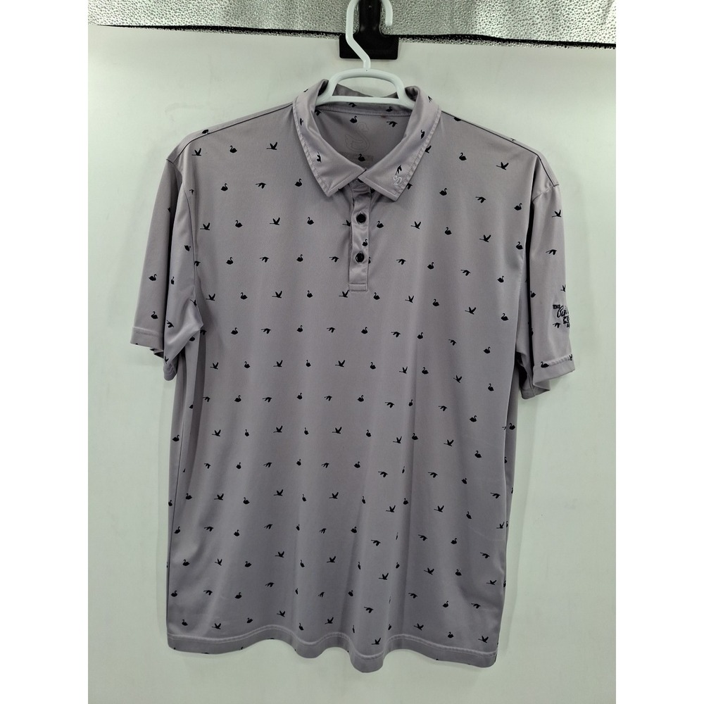 Swannies Golf Performance Polo Shirt Mens Size XL Light Purple